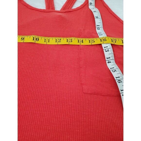FREE PEOPLE We the free orange Tank top ONE SIZE - Picture 8 of 11